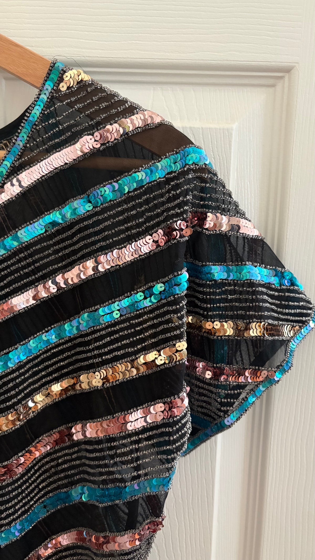 Argenti silk sequin blouse