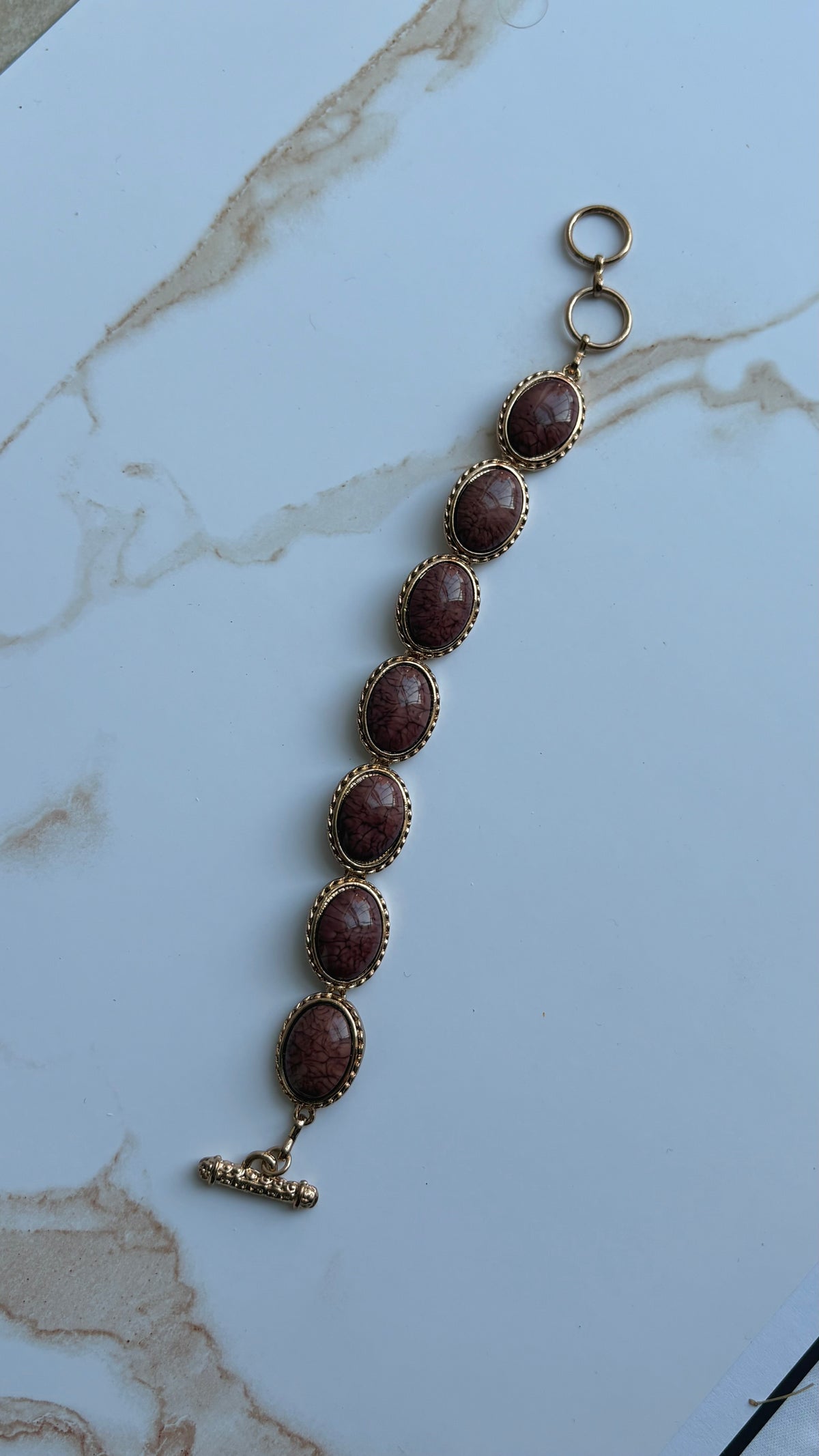 Gold-Tone Oval Bracelet