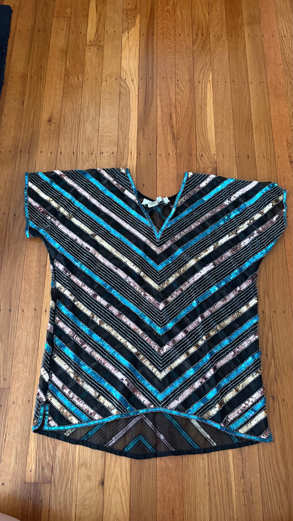 Argenti silk sequin blouse