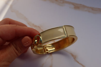 Gold-Toned Chain Cuff Bracelet