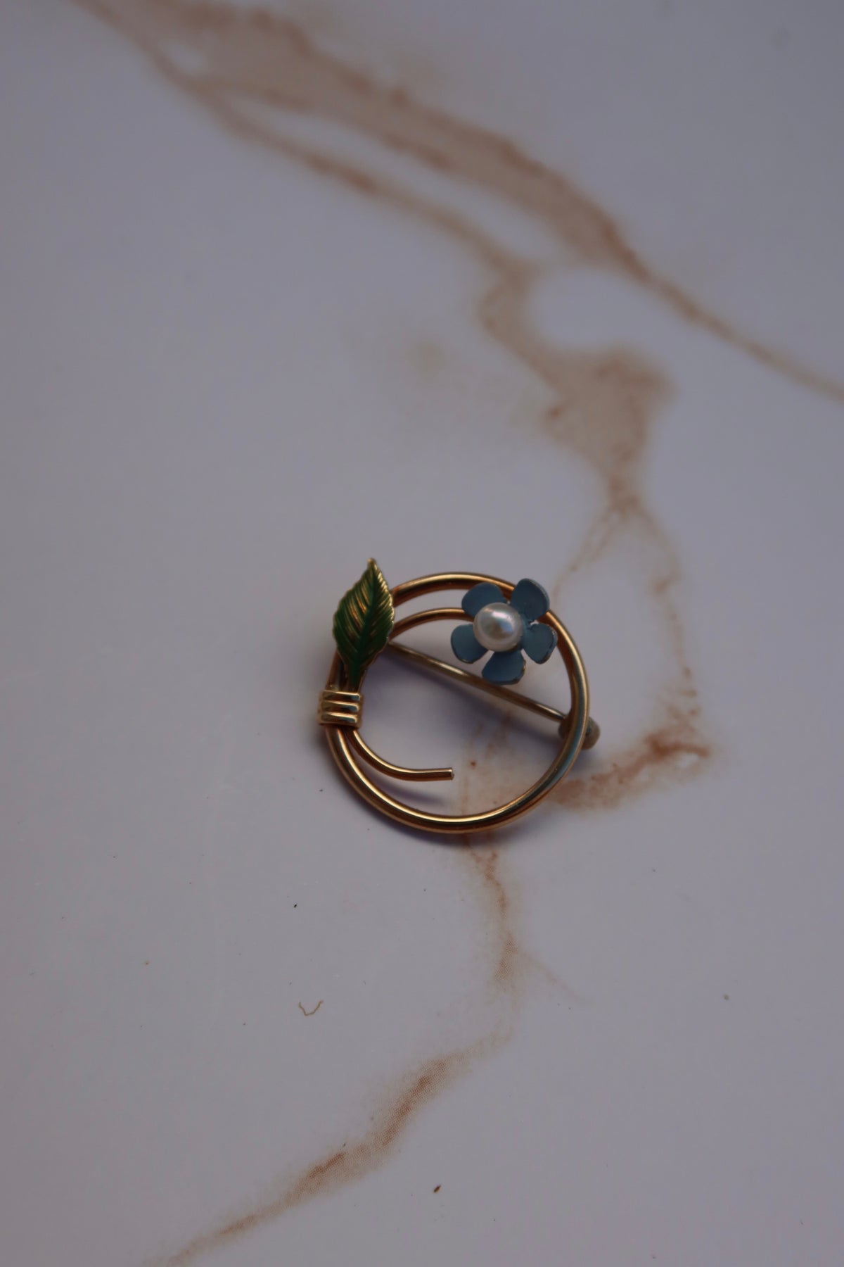Krementz 925 Sterling Silver Forget-me-not Brooch