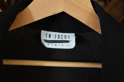 Open-Front Paisley Design Cardigan (L)
