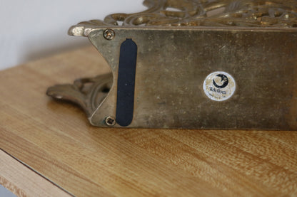 1983 Teleflora Brass Napkin/Letter Holder