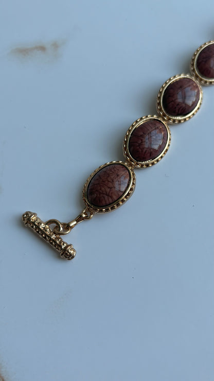 Gold-Tone Oval Bracelet