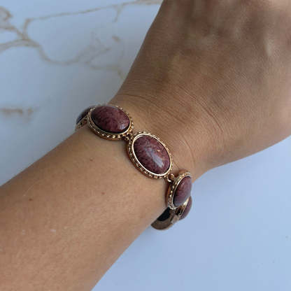 Gold-Tone Oval Bracelet