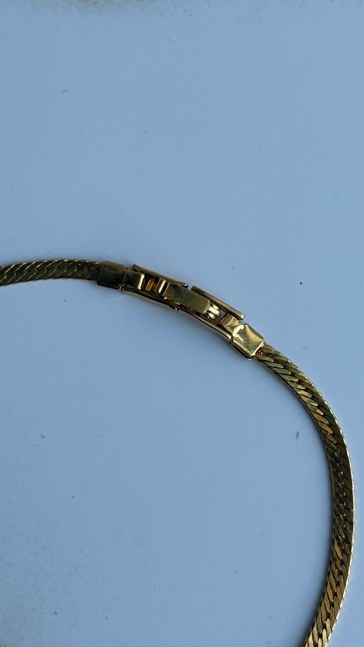 Avon Gold-Tone Herringbone Chevron Drop Pendant