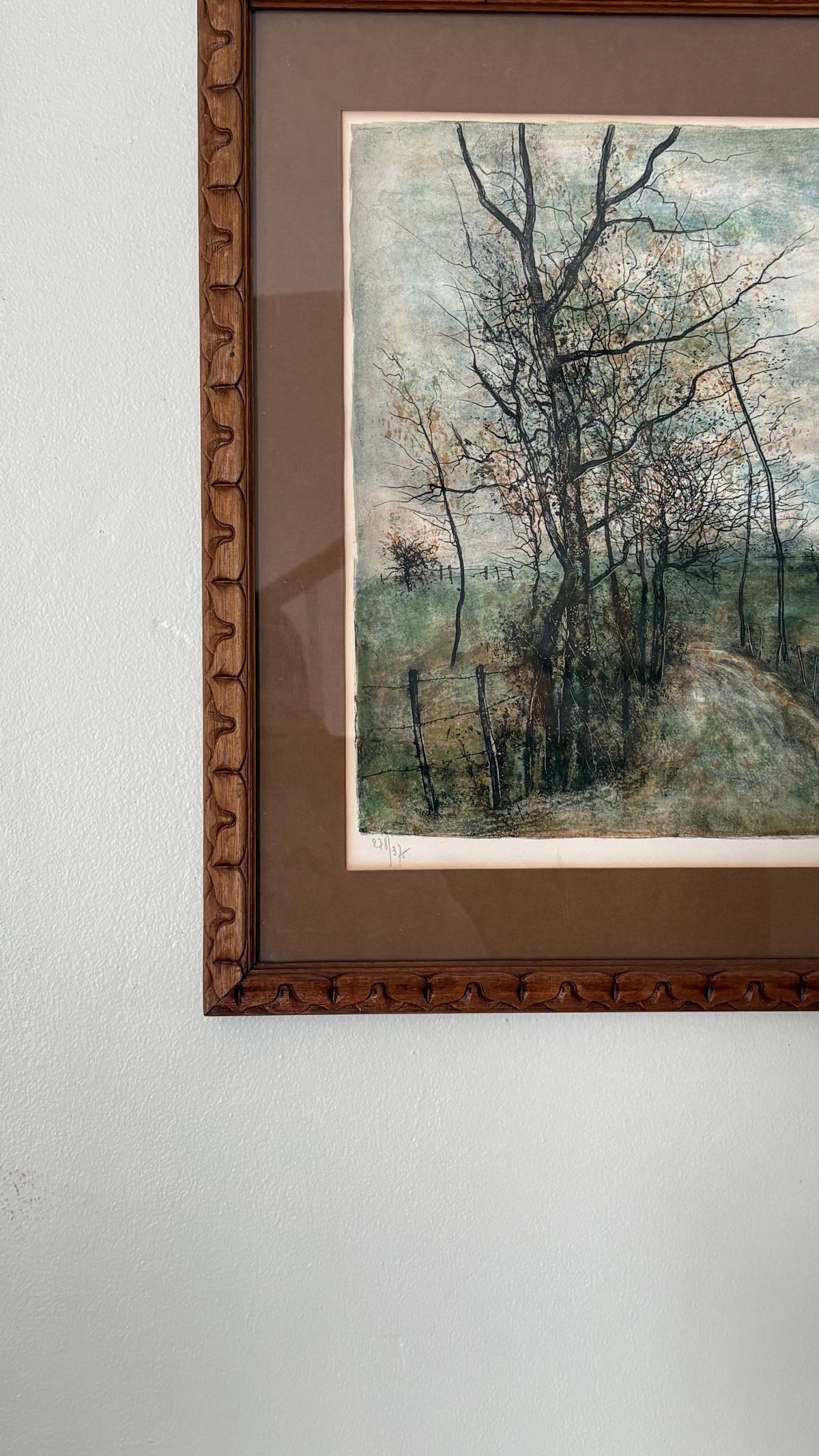 Autumn Trial by Bernard Gantner, signed and framed-Pickup Only